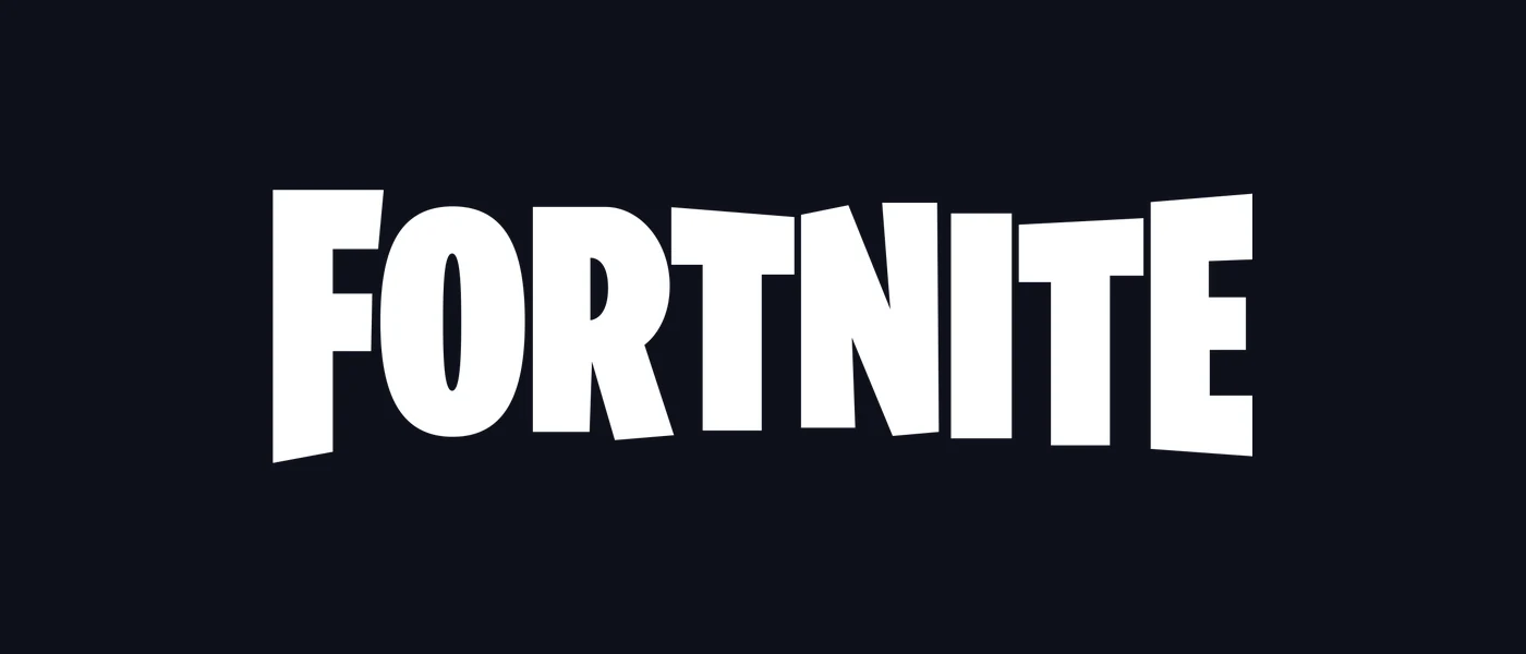 White FORTNITE wordmark on a dark background. Not an in-match screenshot.
