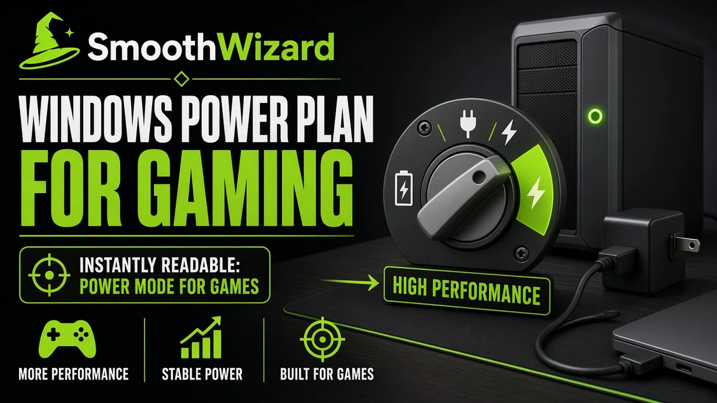 AI-generated: High Performance power-plan switch for gaming.