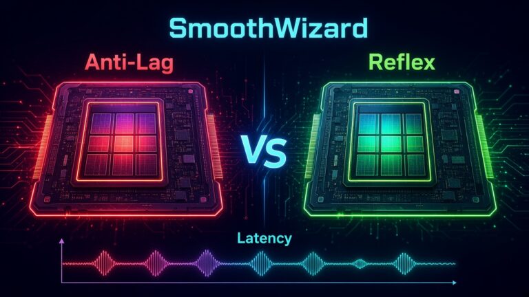AI: Anti-Lag versus Reflex split comparison graphic